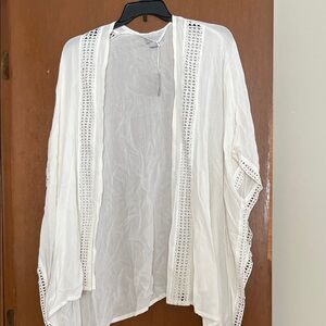 Nordstrom White Open-Front Wrap